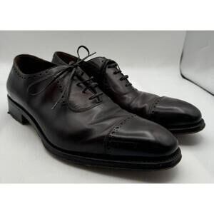 Salvatore Ferragamo Tramezza Oxford Dress Shoes Brown Size 10.5 EE
